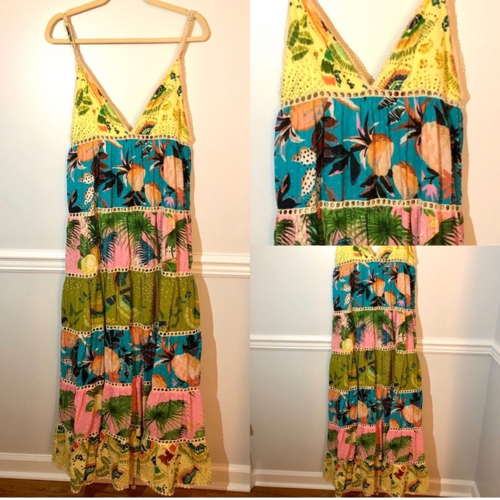 FARM Rio Multicolor Tropical Maxi Dress
